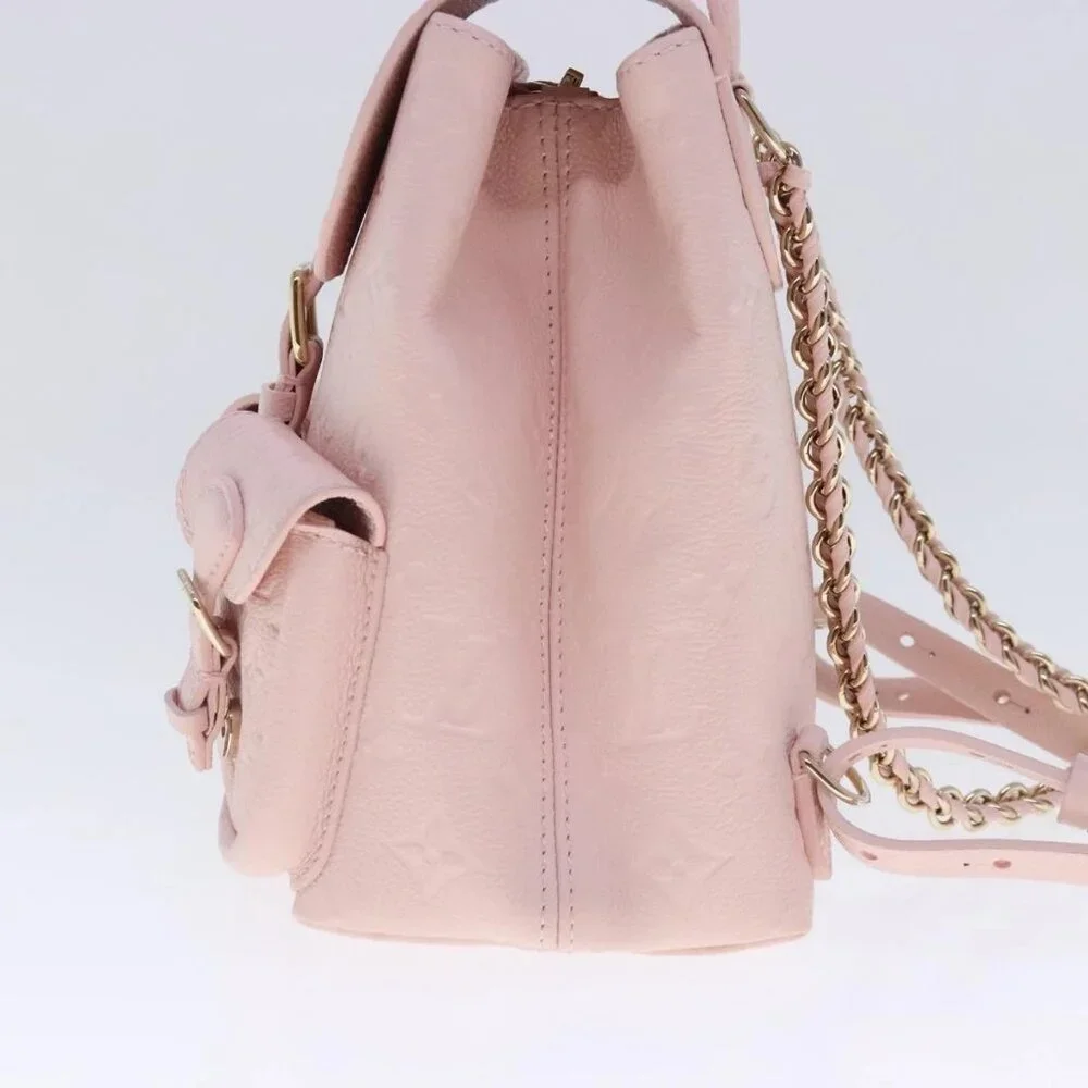 LOUIS VUITTON Monogram Empreinte Backup Backpack Pink M47074 LV Auth 91596SM - Picture 3 of 16